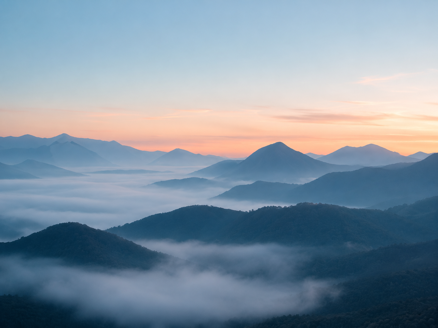Mountains at sunrise